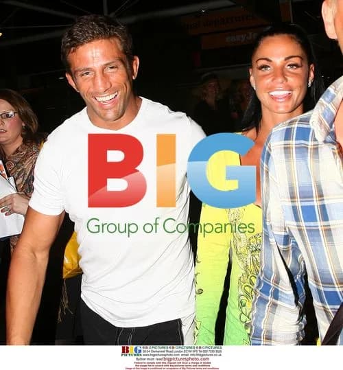 Katie Price and Alex Reid at Gatwick Airport