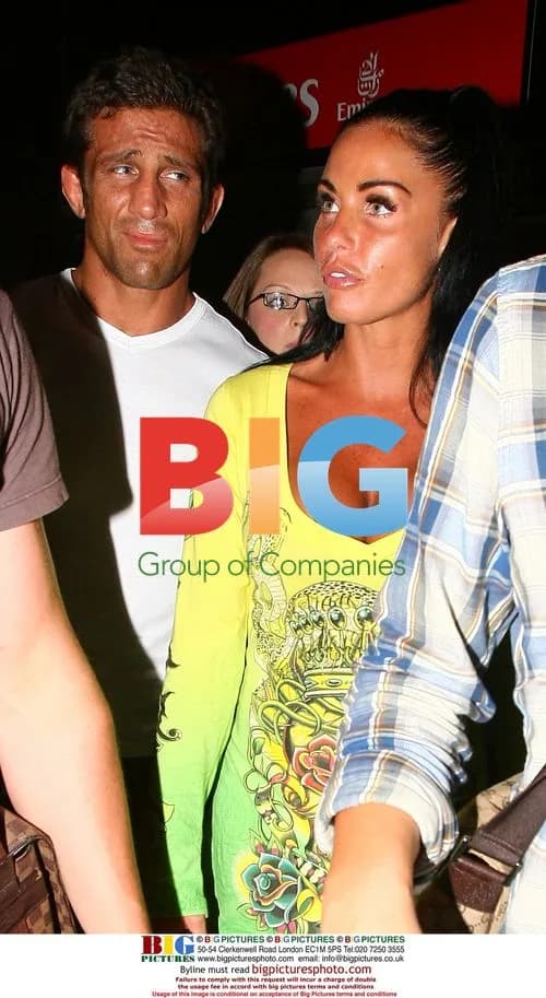 Katie Price and Alex Reid at Gatwick