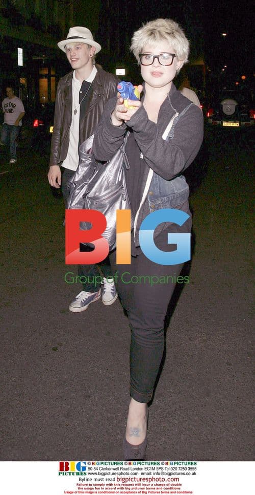 Kelly Osbourne and Luke Worrall leaving Mahiki nightclub