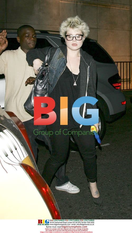 Kelly Osbourne and Luke Worrall leaving Mahiki club