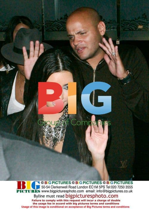 Kim Kardashian Leaves Mr Chow with Melody and Stephen Belafonte