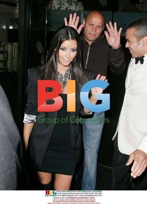 Kim Kardashian leaves Mr Chow with Stephen Belafonte