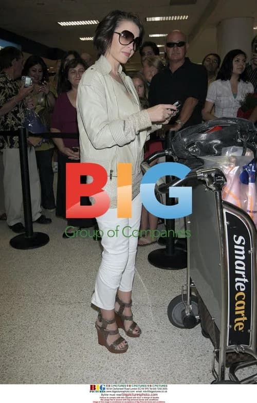 Dannii Minogue arrives at LAX
