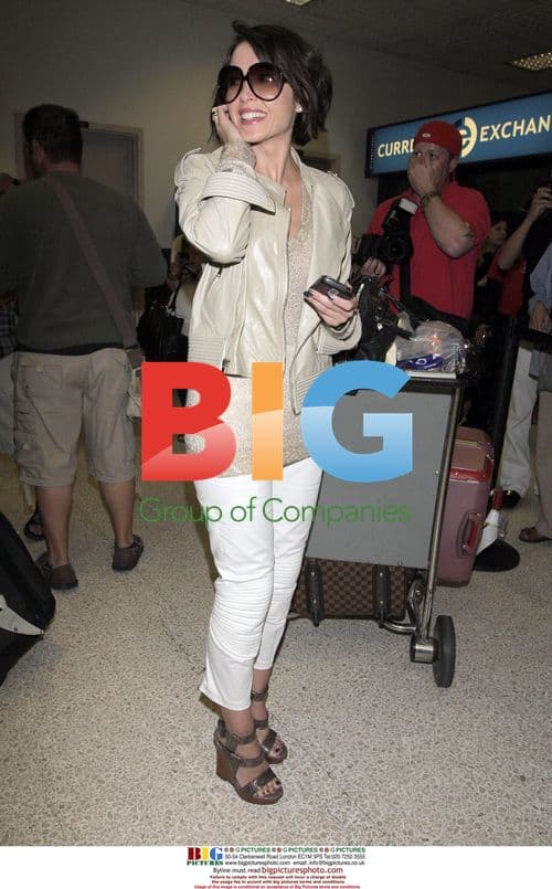 Dannii Minogue arrives at LAX