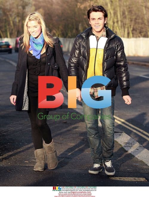 Ray Quinn and girlfriend Emma Stephens hold hands in London