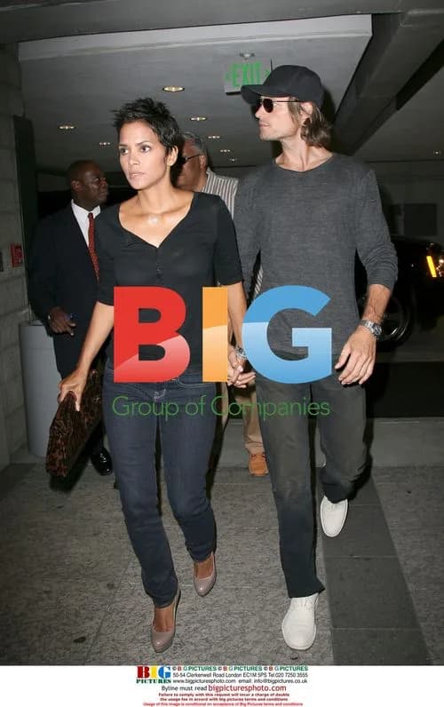 Halle Berry and Gabriel Aubry arrive in LA