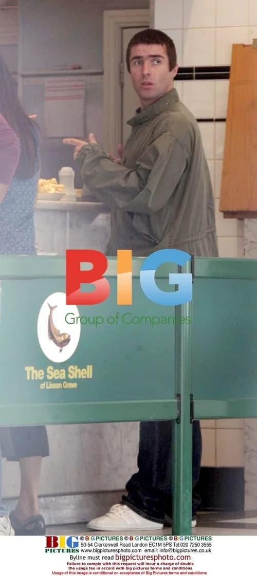 Liam Gallagher Spotted at London Chip Shop