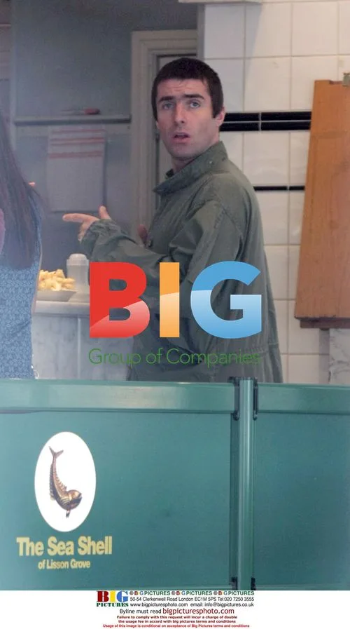 Liam Gallagher at his Favorite Fish and Chip Shop