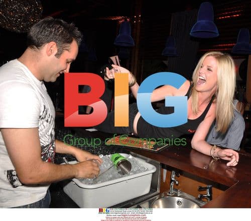 Singer Dane Bowers bartends at Dandelion Bar