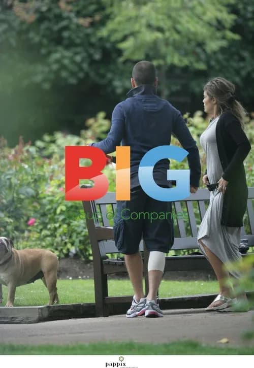 Joe Cole and Wife Walking Dogs