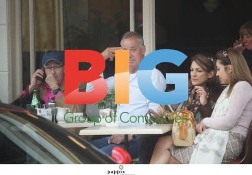 Michael Barrymore makes funny faces in London