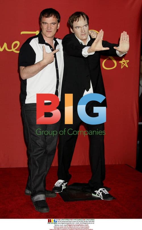 Quentin Tarantino unveils wax figure at Madame Tussauds