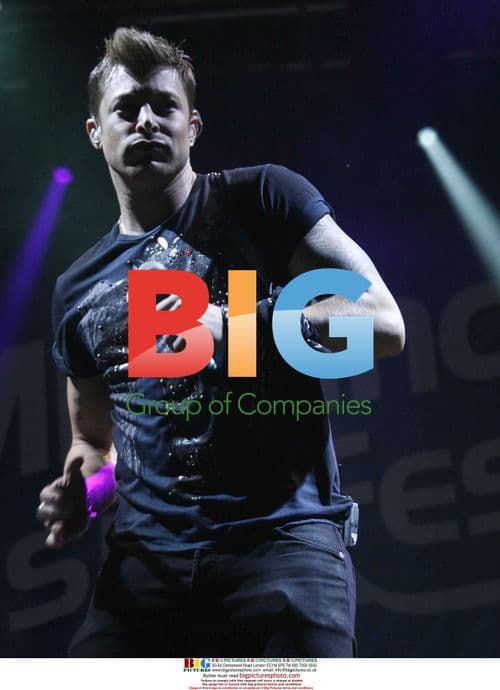 Boy band Blue perform at festival