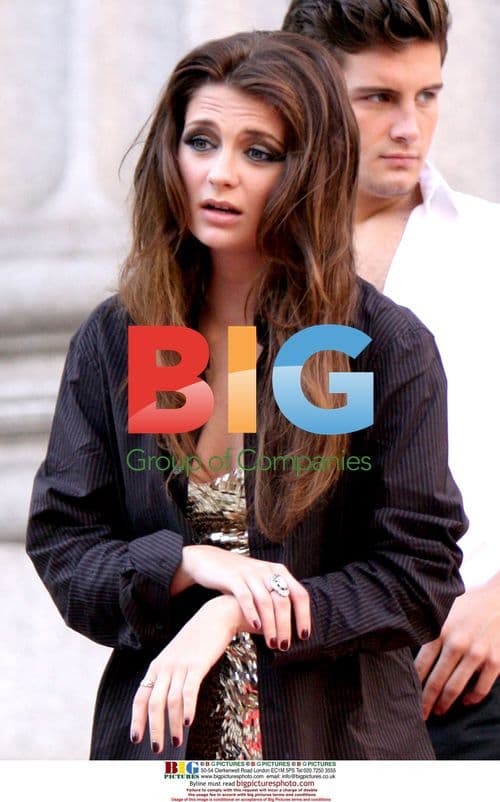 Mischa Barton and Nico Tortorella on set of 'The Beautiful Life'