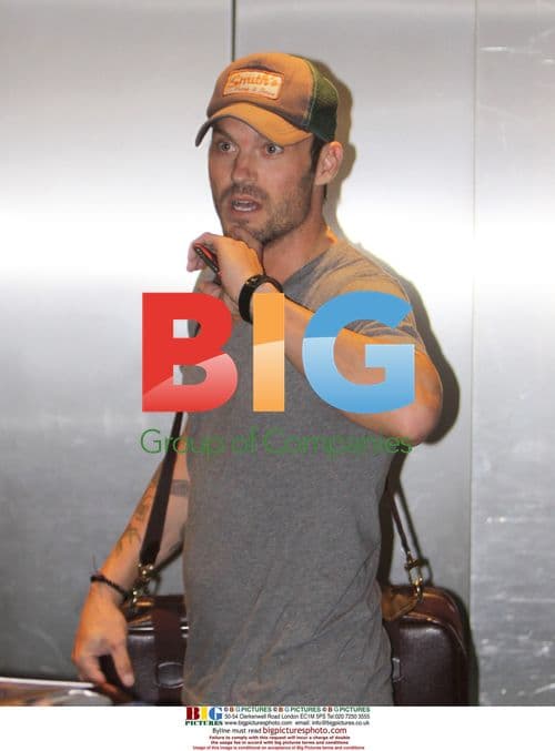 Brian Austin Green arrives at Vancouver Airport