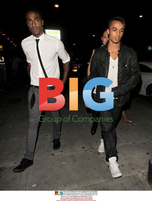 JLS and Simon Webbe Arrive at Faces