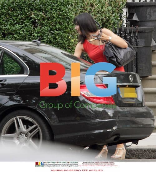 Christine Bleakley and Adrian Chiles arrive at the airport