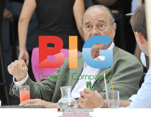 Jacques Chirac and wife Bernadette on holiday in Saint Tropez