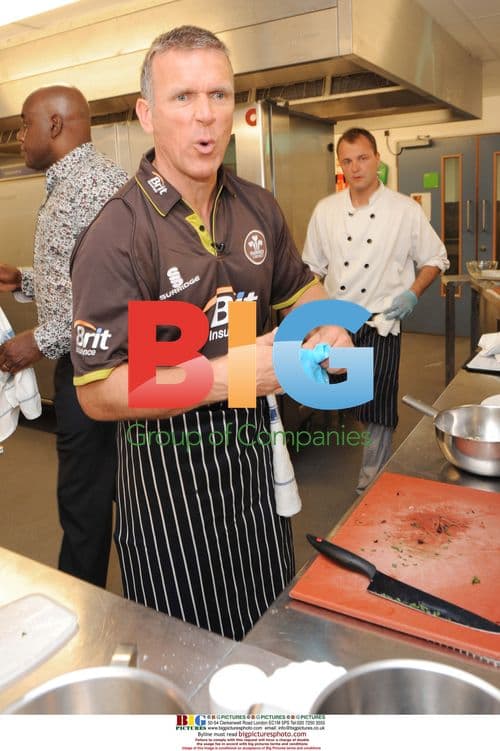Alec Stewart at Brit Oval cook off