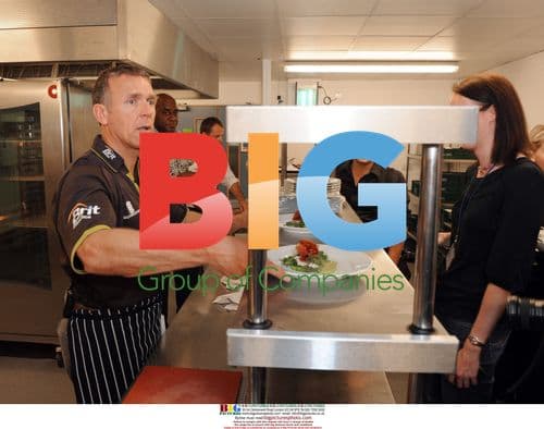 Brit Oval cook off with Alec Stewart, Ainslee Harriot and chef Chris Garrett