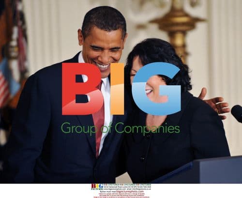 Obama and Sotomayor at Supreme Court Ceremony