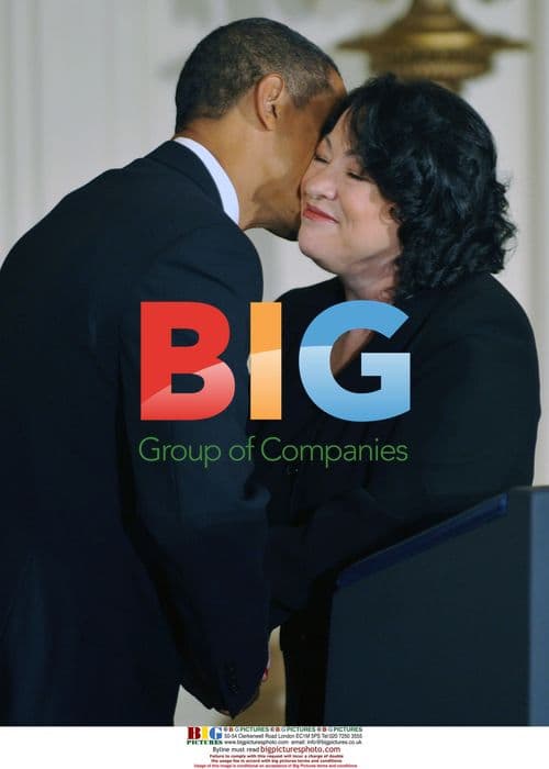 Obama embraces Justice Sotomayor