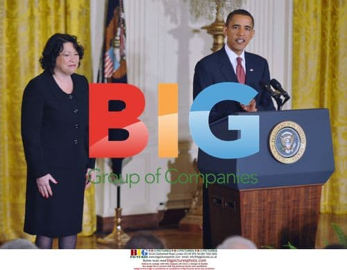 Obama Hugs Sotomayor After Ceremony