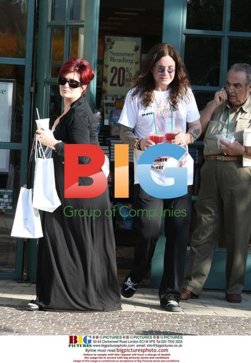 Ozzy & Sharon Osbourne Go Shopping in Calabasas
