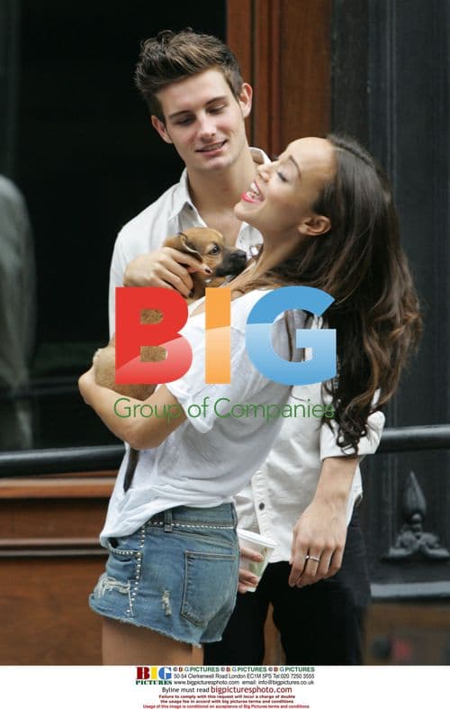 Nico Tortorella and Ashley Madekwe on 'The Beautiful Life' set