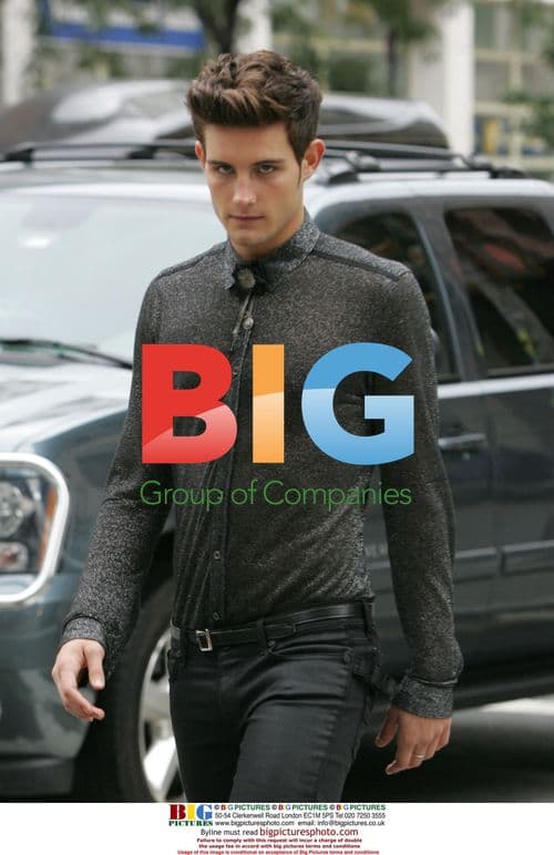 Nico Tortorella on set of 'The Beautiful Life'