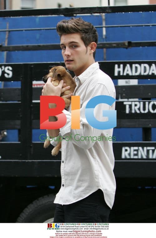 Nico Tortorella on set of 'The Beautiful Life'