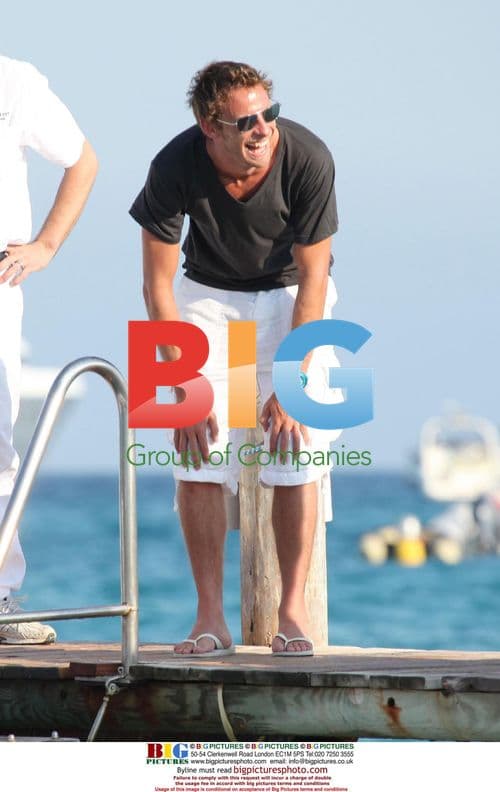 Jenson Button with Jessica Michibata