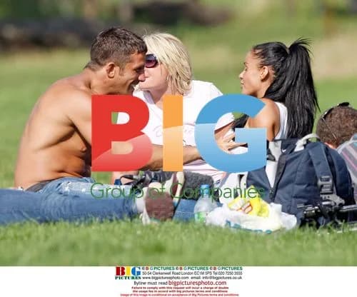 Katie Price and Alex Reid at stables