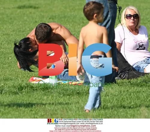 Katie Price and Alex Reid at stables