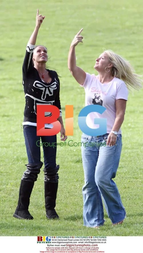 Katie Price and Alex Reid with sons at stables
