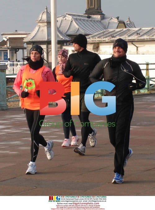 Katie Price and Peter Andre Train for Marathon