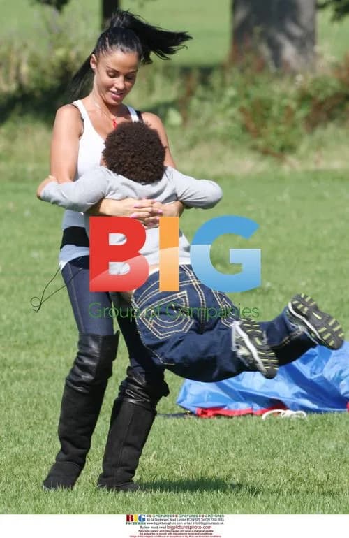 Katie Price, Alex Reid, and sons play football