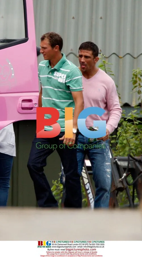 Katie Price goes to stables with Alex Reid and son