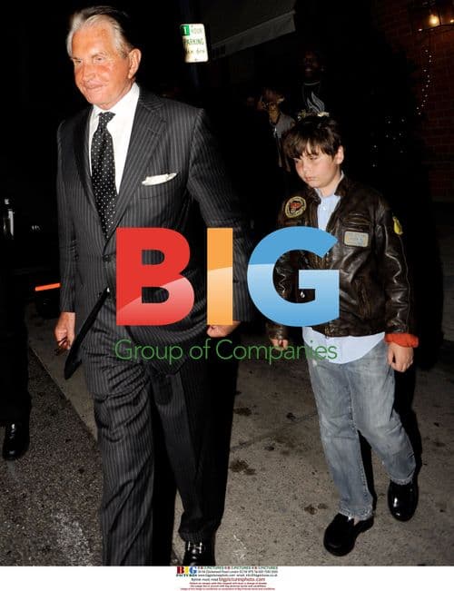 George Hamilton, GT Hamilton, and Dr. Sturm at Mr Chow in LA