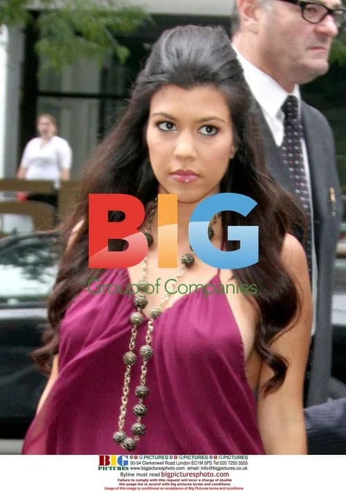 Kourtney Kardashian Arrives at BET Studios
