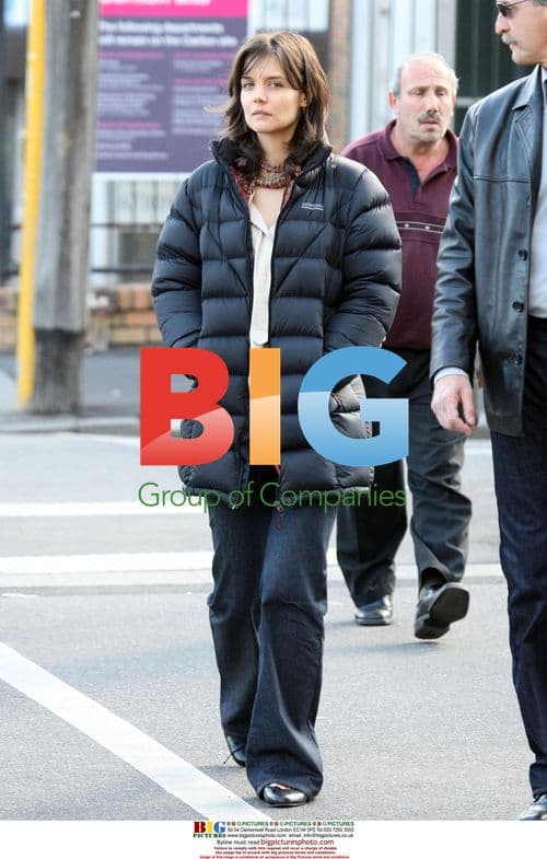 Katie Holmes on break while filming