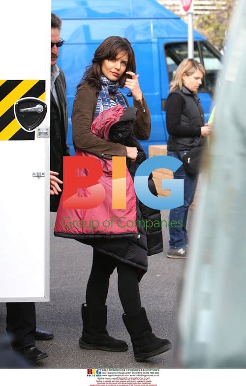 Katie Holmes on set of 'Don't Be Afraid of the Dark'