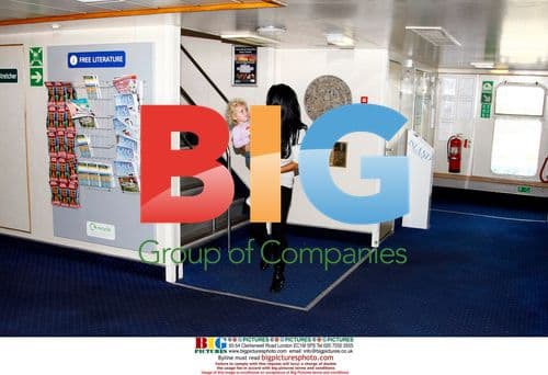 Katie Price on Isle of Wight ferry with kids