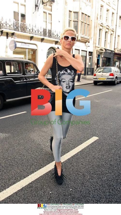 Girls Aloud's Sarah Harding out in London