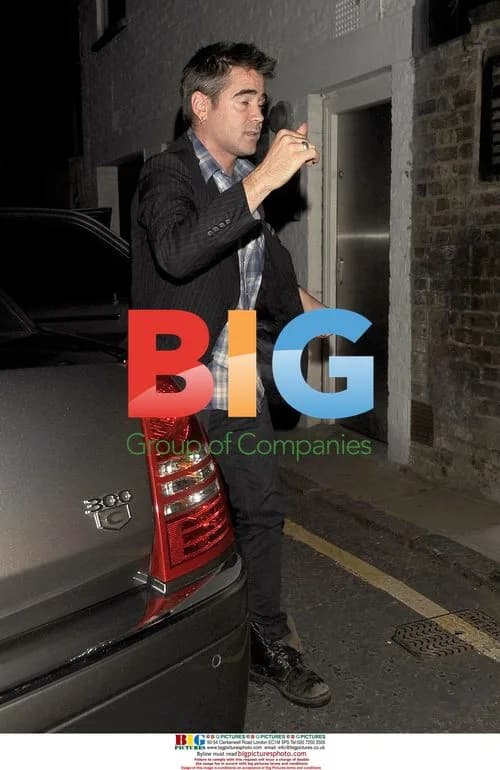 Colin Farrell leaving London cast party