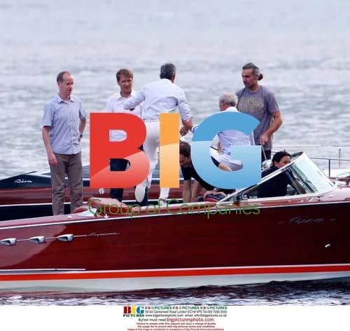 George Clooney Enjoys Boat Ride in Italy