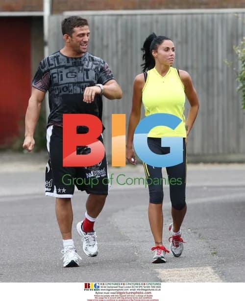 Katie Price and Alex Reid jogging together