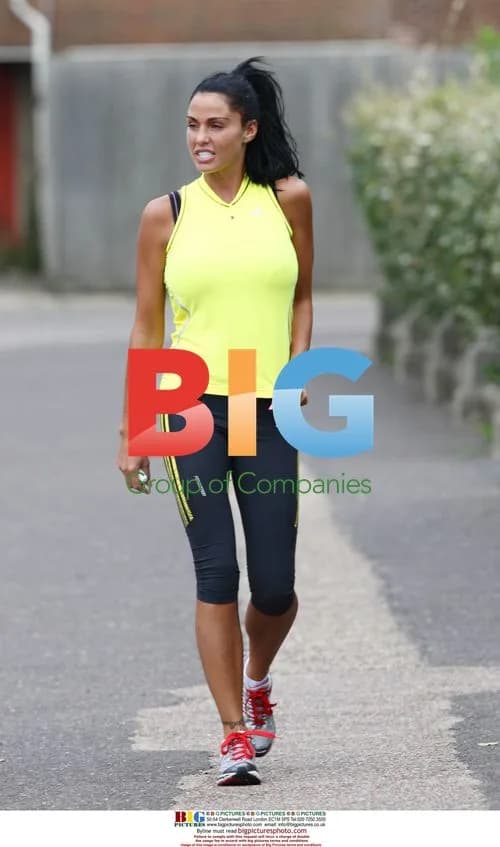 Katie Price and Alex Reid jogging together