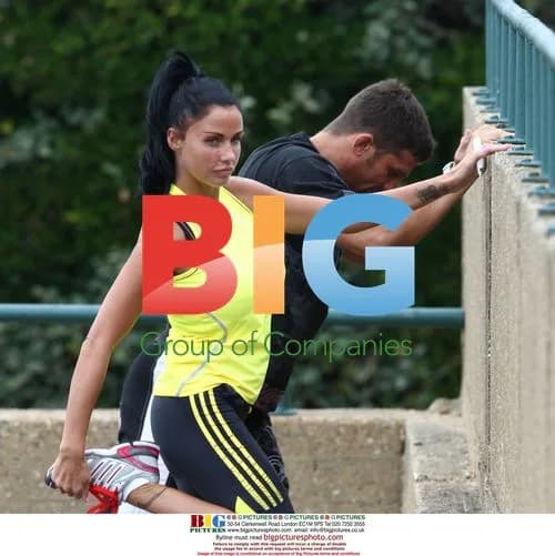 Katie Price and Alex Reid jogging together