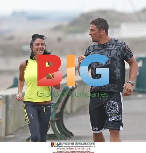 Katie Price and Alex Reid Jogging in Brighton